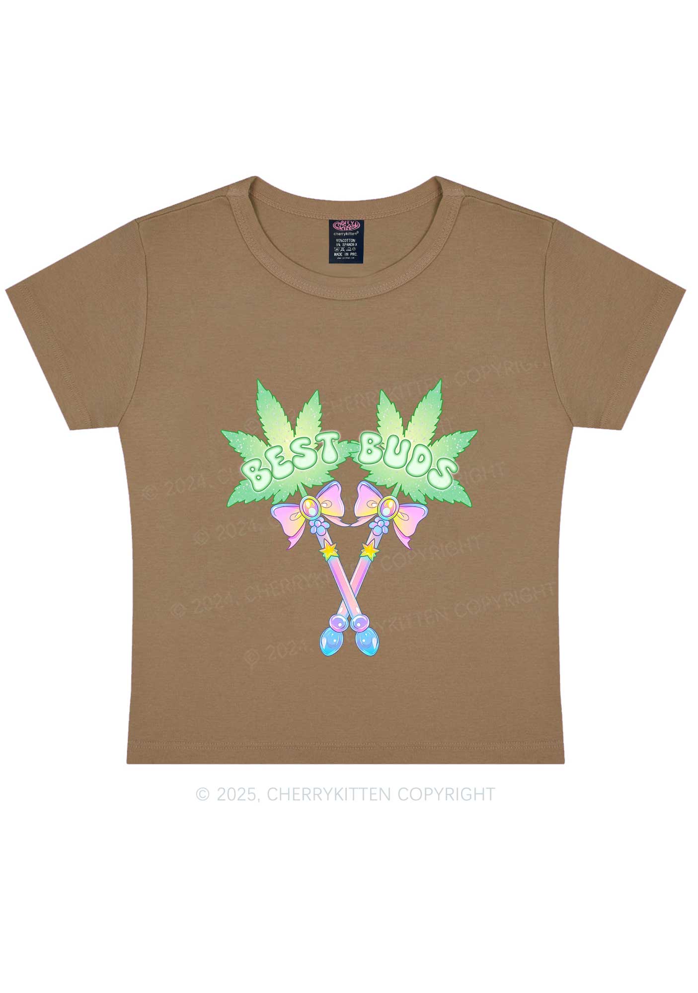 Best Buds Y2K Baby Tee Cherrykitten