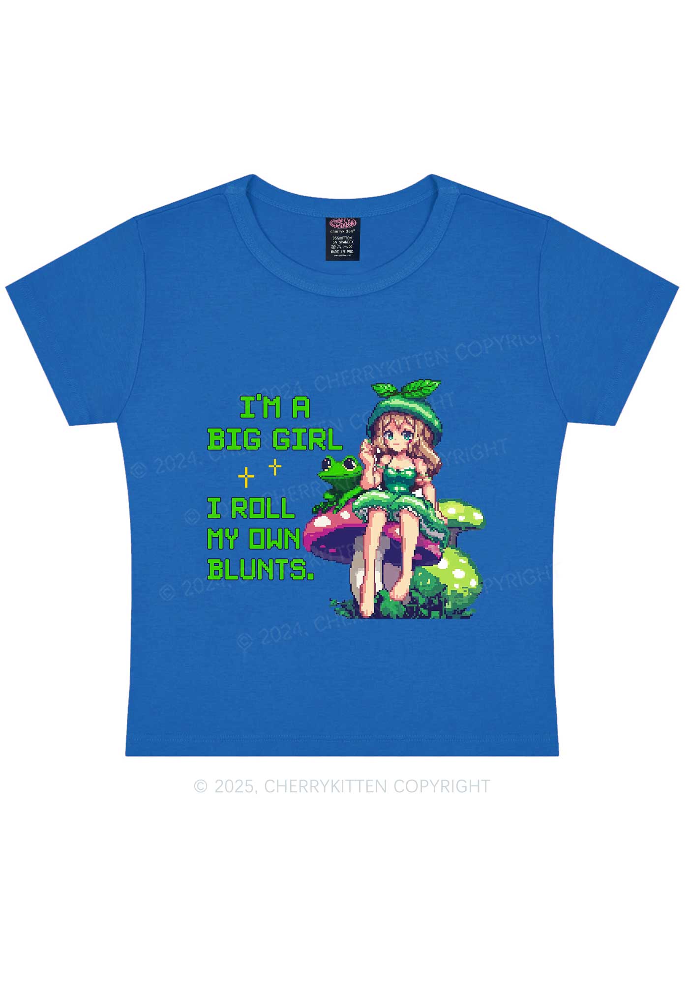 Roll My Own Blunts Y2K Baby Tee Cherrykitten