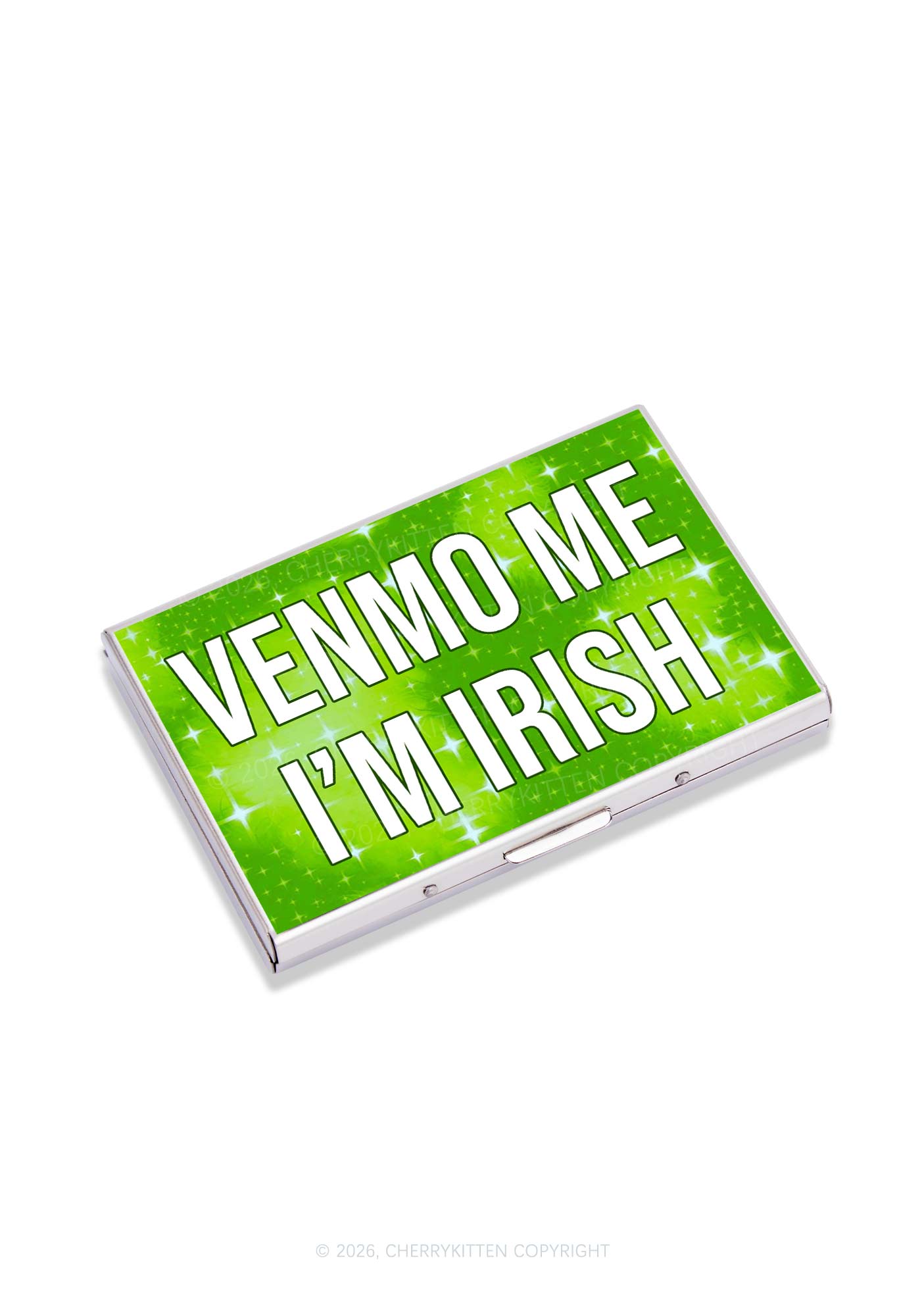 Venmo Me Im Irish St Patricks Y2K Mirror Cigarette Case Cherrykitten