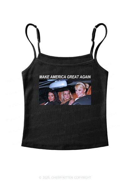 Make America Great Again Y2K Spaghetti Strap Cami Cherrykitten