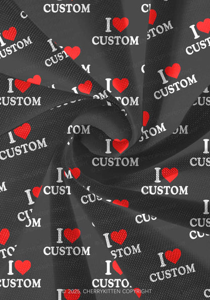 I Love Custom Valentine's Day Y2K Print Mini Layered Skirt Cherrykitten