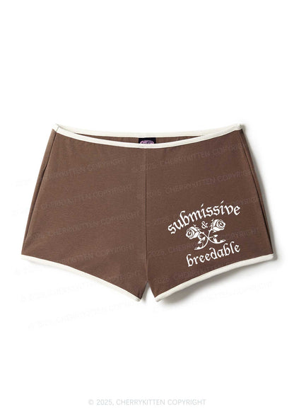 Submissive And Breedable Y2K Booty Shorts Cherrykitten
