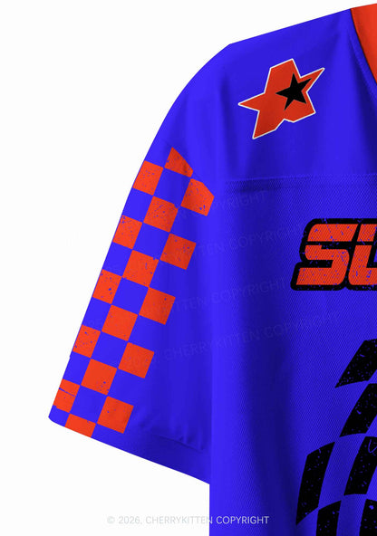 Support Rock Fxxk A Rockstar Y2K Crop Sport Jersey Shirts Cherrykitten