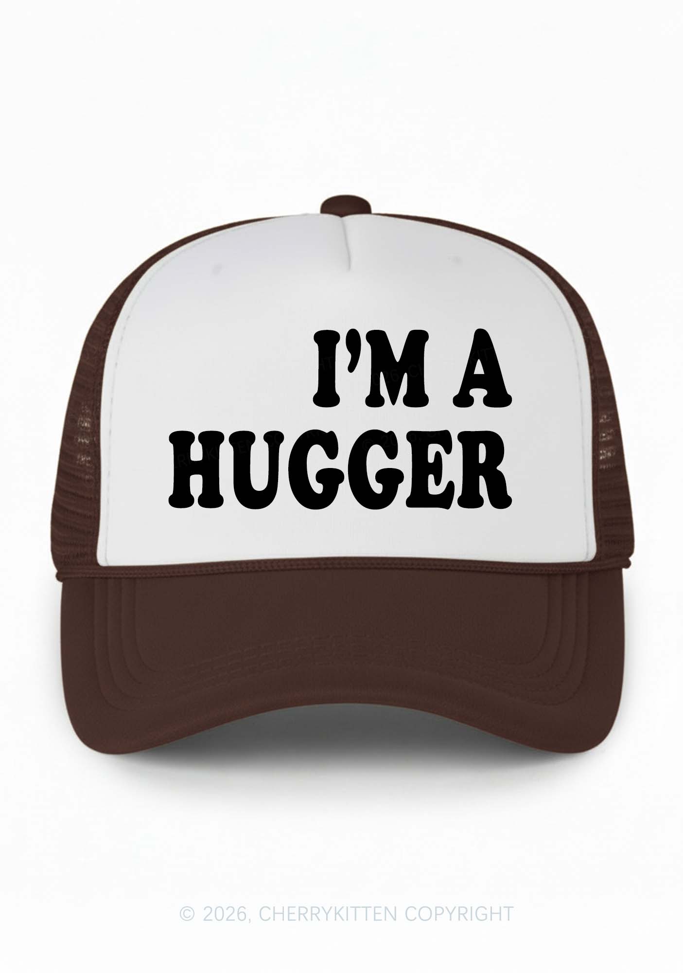 Im A Hugger Y2K Colorblock Trucker Hat Cherrykitten