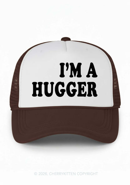 Im A Hugger Y2K Colorblock Trucker Hat Cherrykitten