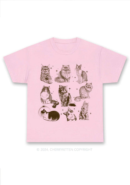 Retro Kitten Y2K Chunky Shirt Cherrykitten