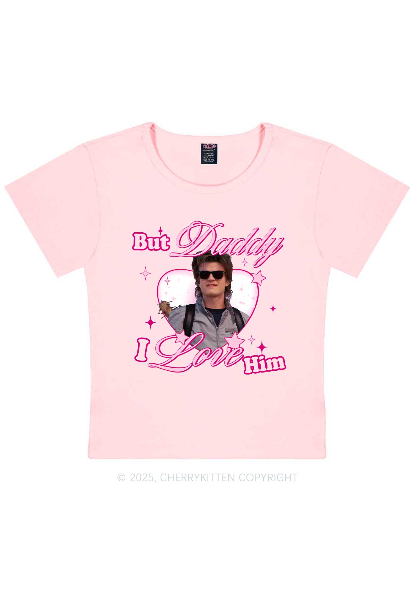Daddy I Love Him Y2K Baby Tee Cherrykitten