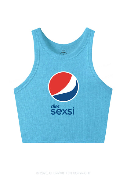 Diet Sexsi Y2K Crop Tank Top Cherrykitten