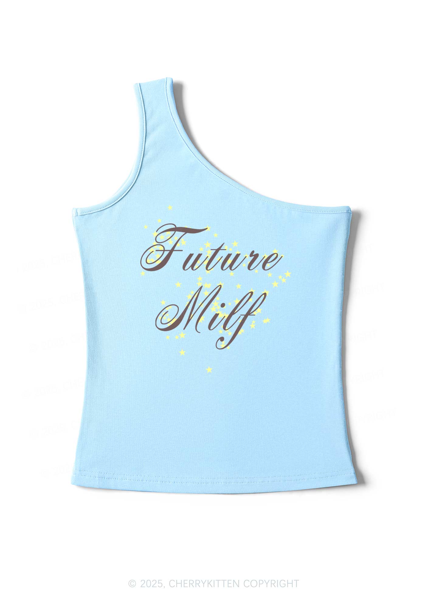 Future Mxxf Y2K One Shoulder Tank Top Cherrykitten