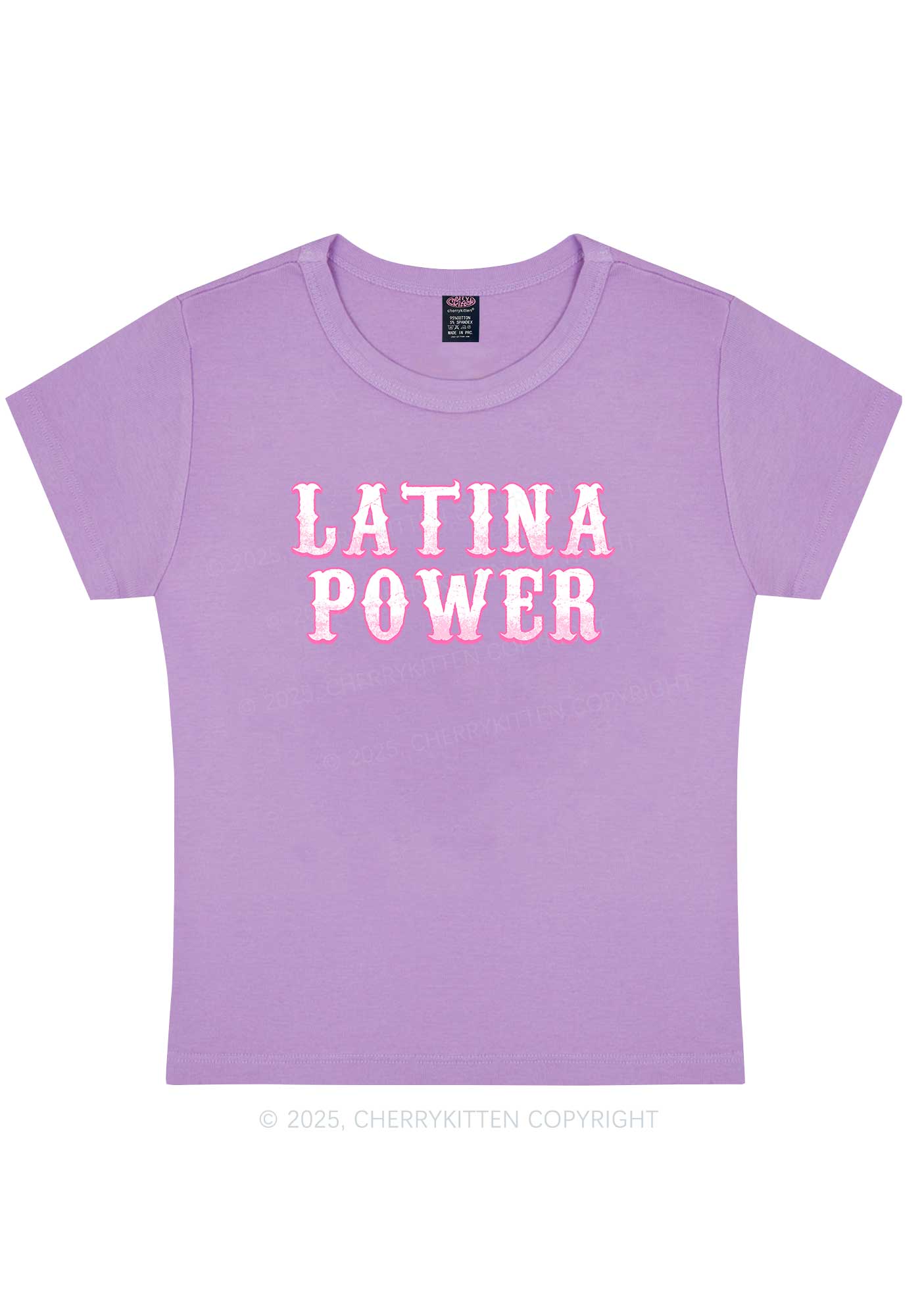Latina Power Y2K Baby Tee Cherrykitten