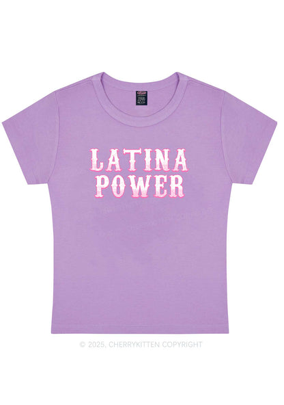 Latina Power Y2K Baby Tee Cherrykitten