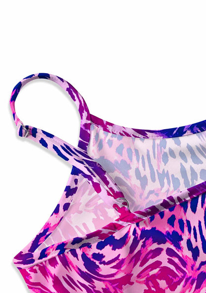 Bisexual Leopard Pride Y2K Print Cami Crop Top Cherrykitten