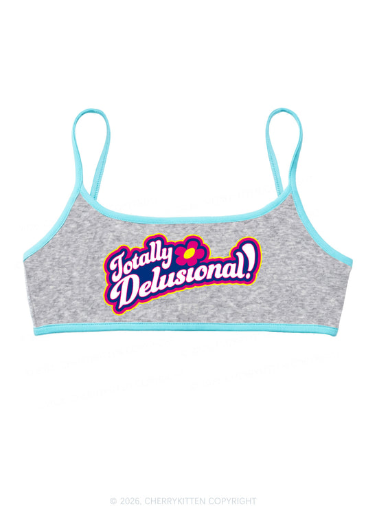 Totally Delusional Y2K Super Crop Cami Cherrykitten