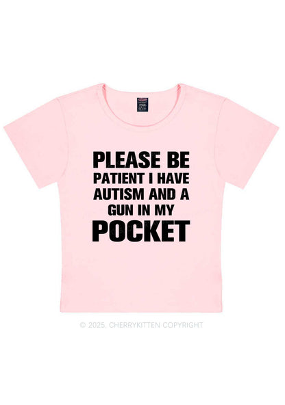 Please Be Patient Y2K Baby Tee Cherrykitten