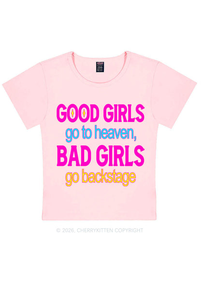 Bad Girls Go Backstage Y2K Baby Tee Cherrykitten