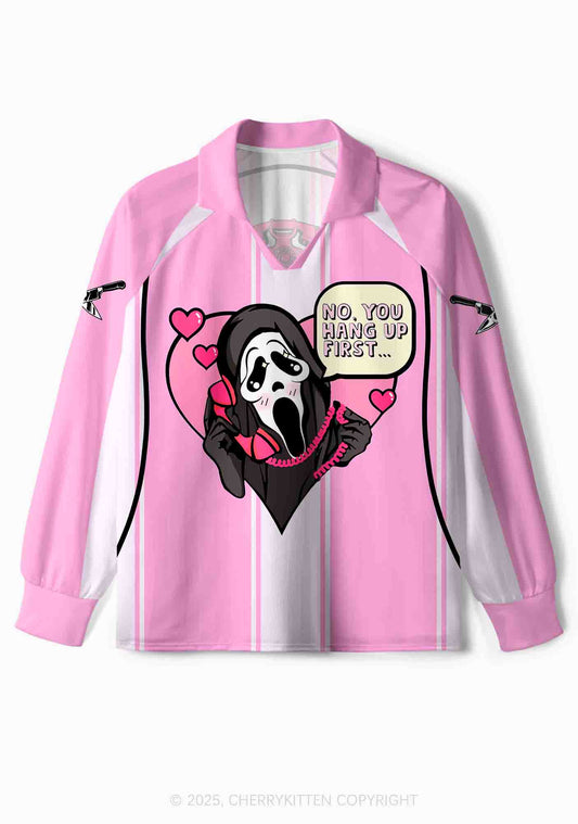 Halloween Custom Horror Hang Up Frist Y2K Sport Long Sleeve Jersey Shirts Cherrykitten