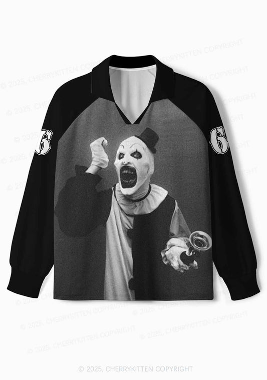Custom Halloween Horror Clown Y2K Sport Long Sleeve Jersey Shirts Cherrykitten