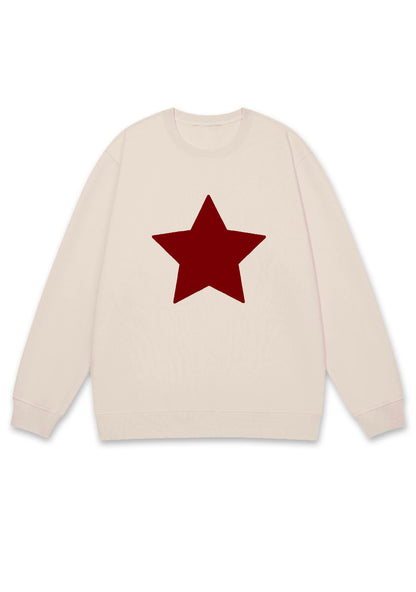 Red Pentagram Y2K Sweatshirt