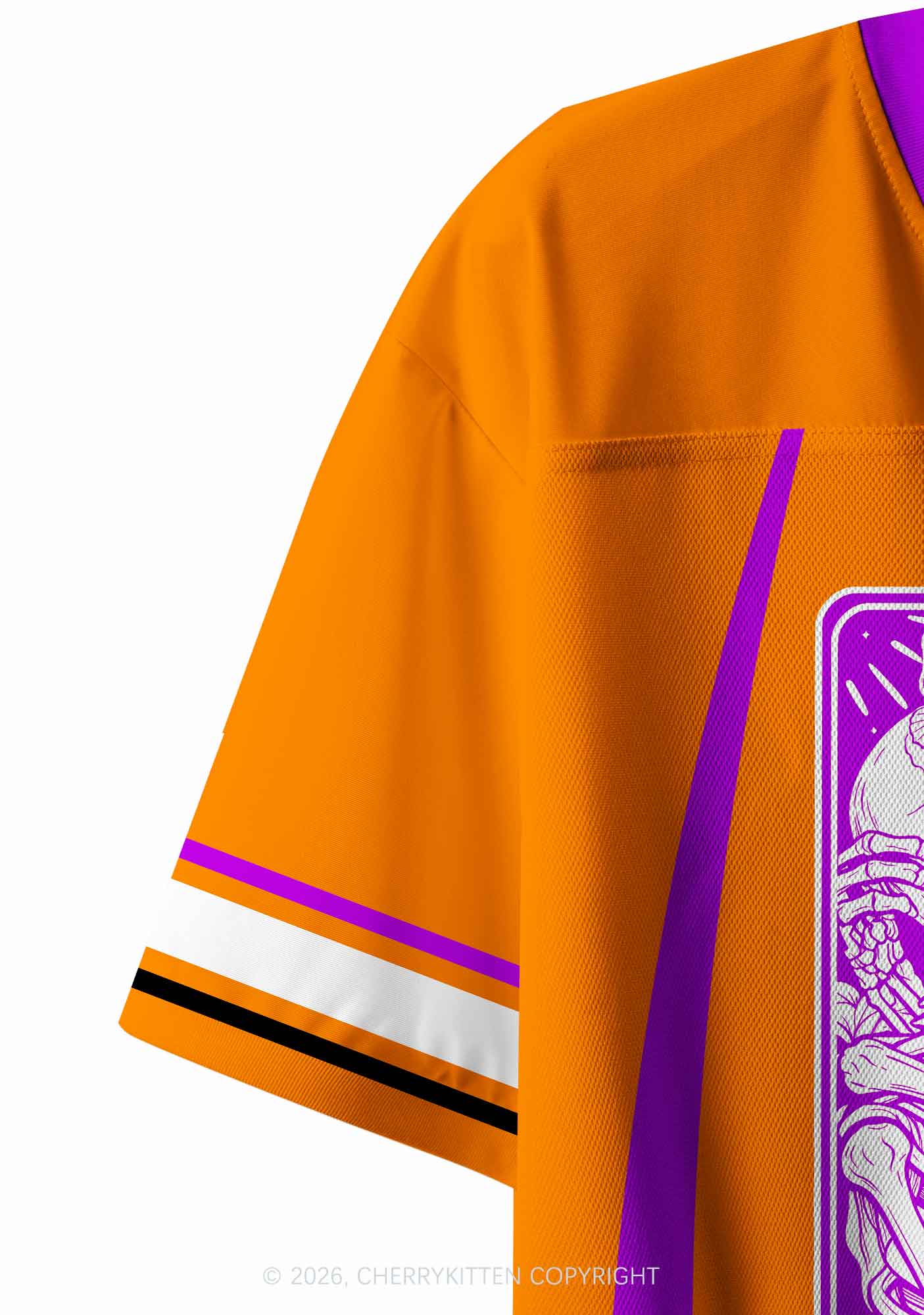 The Skeleton Lovers Y2K Crop Sport Jersey Shirts Cherrykitten