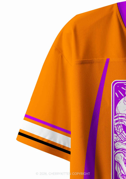 The Skeleton Lovers Y2K Crop Sport Jersey Shirts Cherrykitten