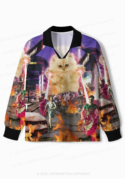 Custom Super Power Kitten Y2K Sport Long Sleeve Jersey Shirts Cherrykitten
