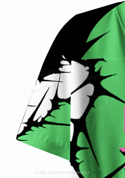 Custom Kiss Me Im Ginger St Patricks Y2K Crop Sport Jersey Shirts Cherrykitten