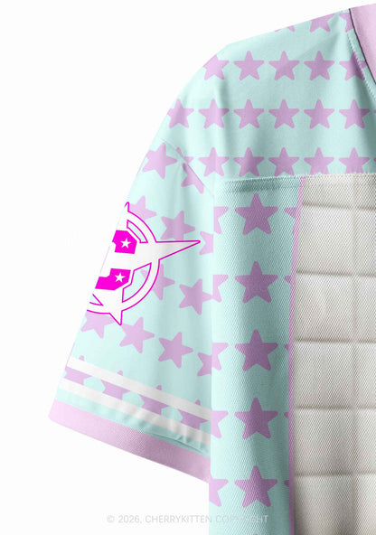 I Got Too Silly Cat Y2K Crop Sport Jersey Shirts Cherrykitten