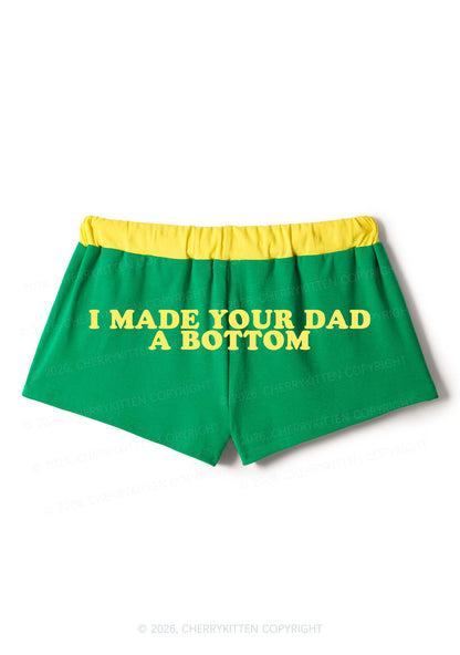 Made Your Dad Bottom Pride Y2K Drawstring Mini Shorts Cherrykitten