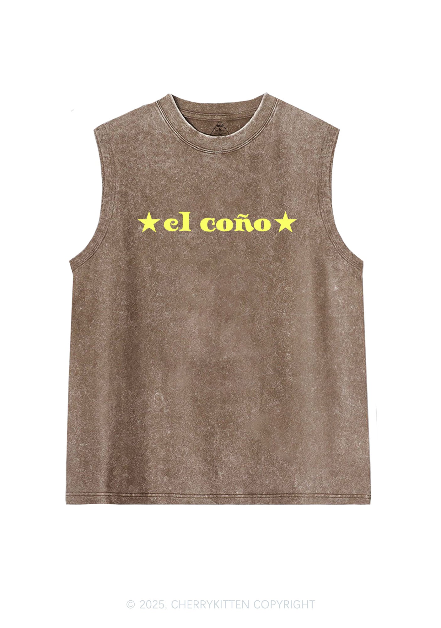 El Cono Y2K Washed Muscle Tank Cherrykitten