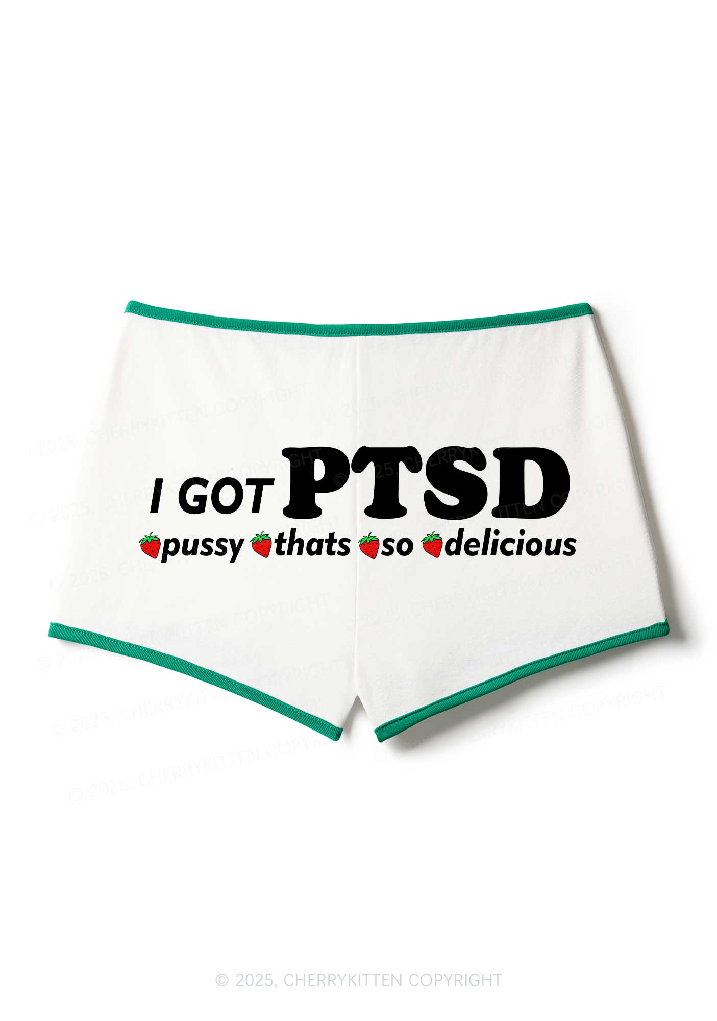 I Got Delicious PTSD Y2K Booty Shorts Cherrykitten