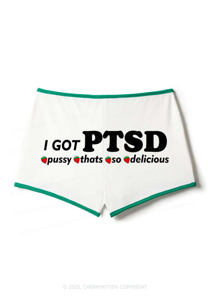 I Got Delicious PTSD Y2K Booty Shorts Cherrykitten