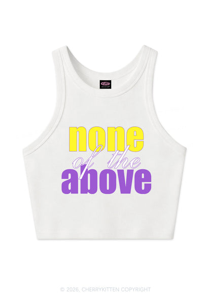 None Of The Above Pride Y2K Crop Tank Top Cherrykitten