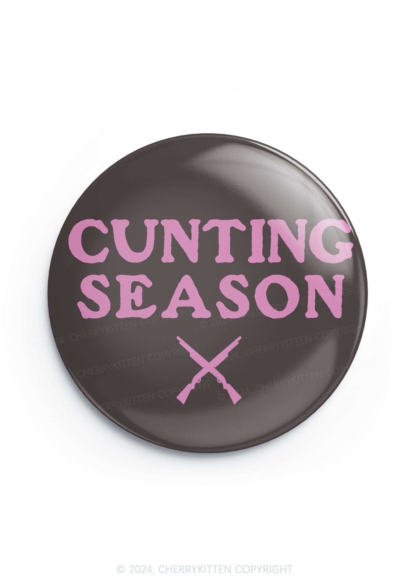 Cunting Season 1Pc Y2K Pin Badge Cherrykitten