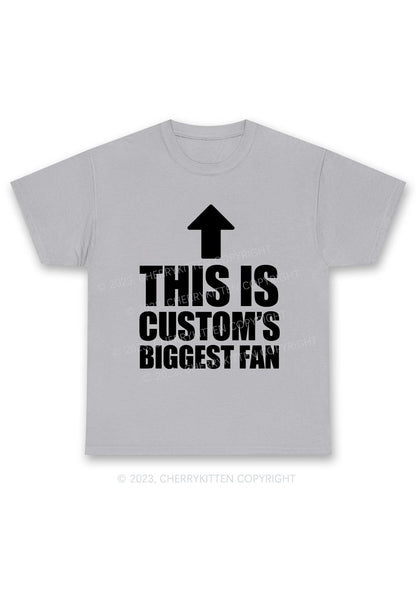 Custom Biggest Fan Y2K Chunky Shirt Cherrykitten
