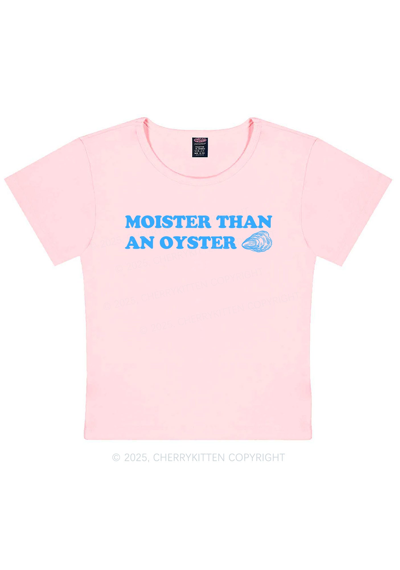 Moister Than An Oyster Y2K Baby Tee Cherrykitten