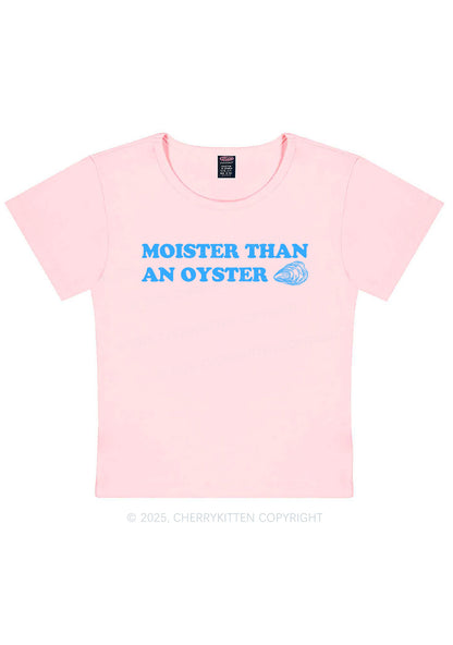 Moister Than An Oyster Y2K Baby Tee Cherrykitten