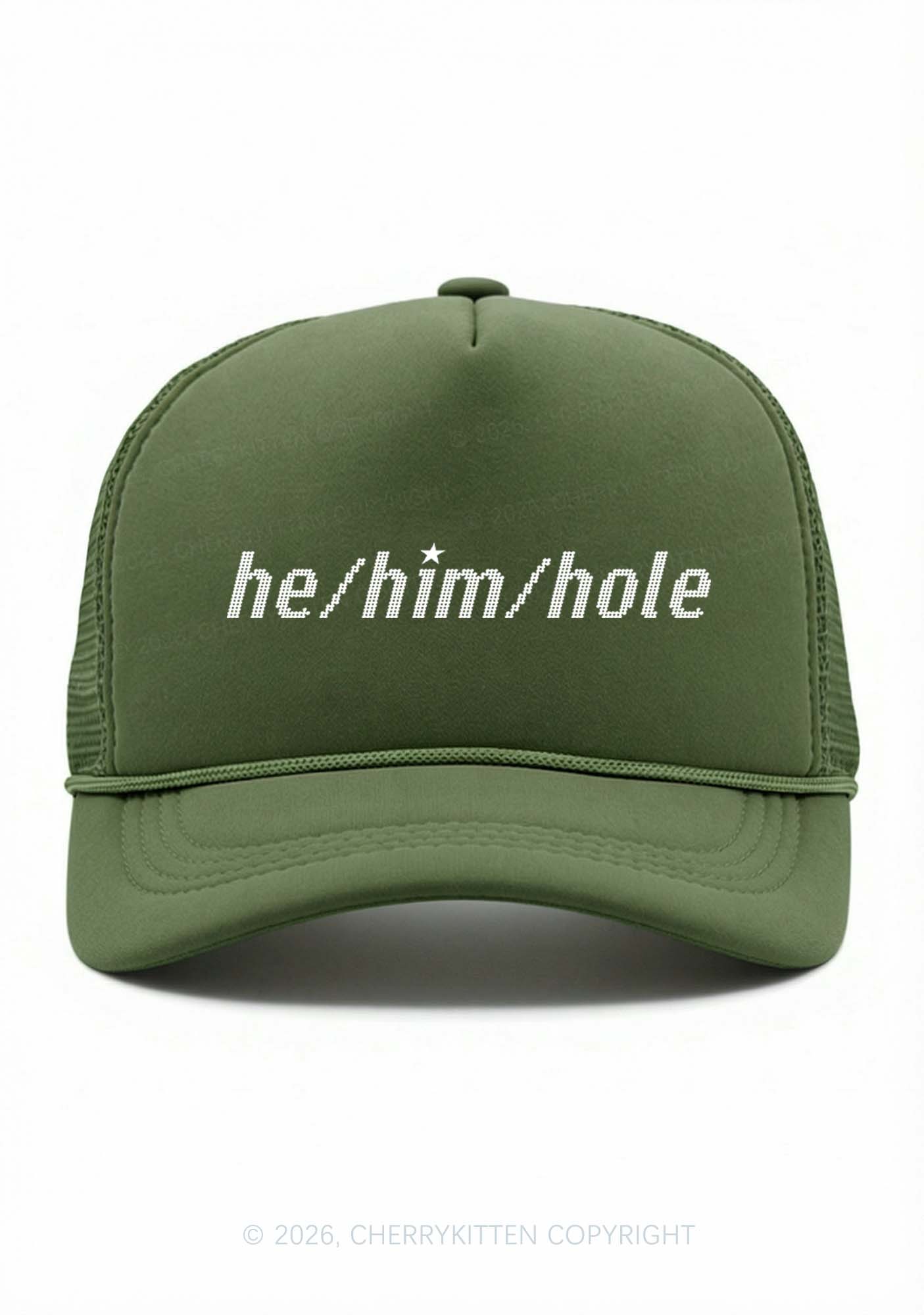 He Him Hole Pride Y2K Trucker Hat Cherrykitten