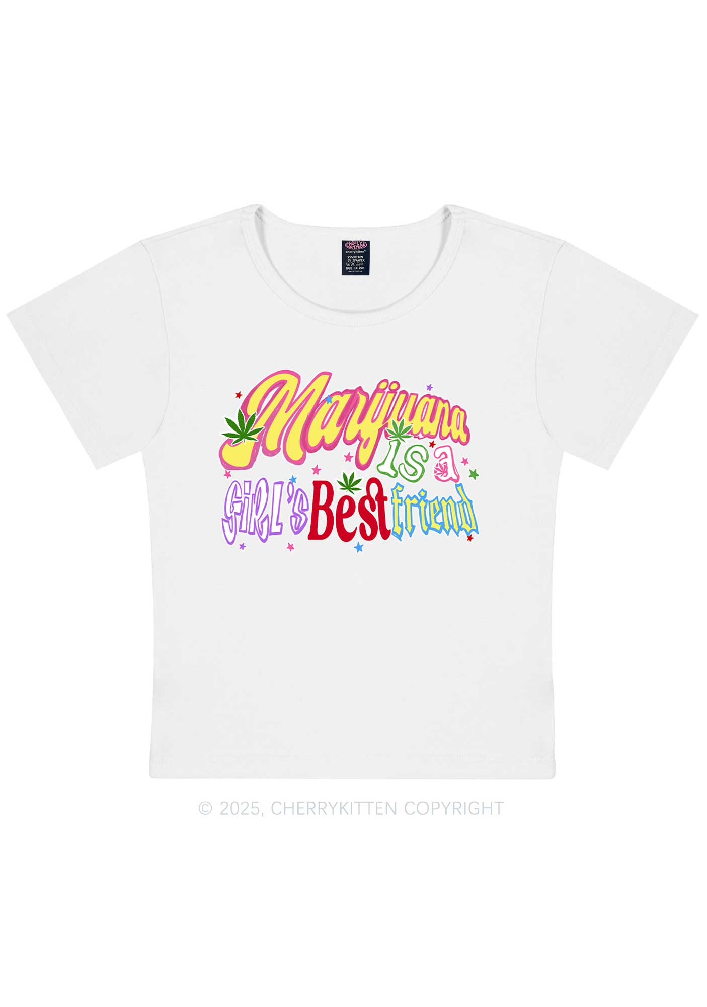 Girls Best Friend Y2K Baby Tee Cherrykitten