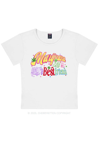 Girls Best Friend Y2K Baby Tee Cherrykitten