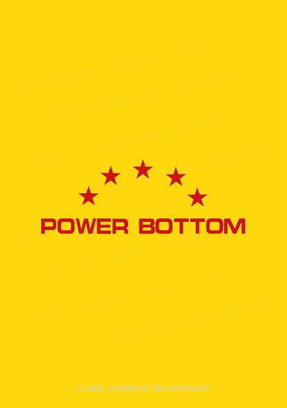 Power Bottom Pride 1Pc Y2K Pin Badge Cherrykitten