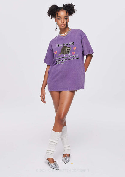 You Are In Love With Me Y2K Washed Tee Cherrykitten