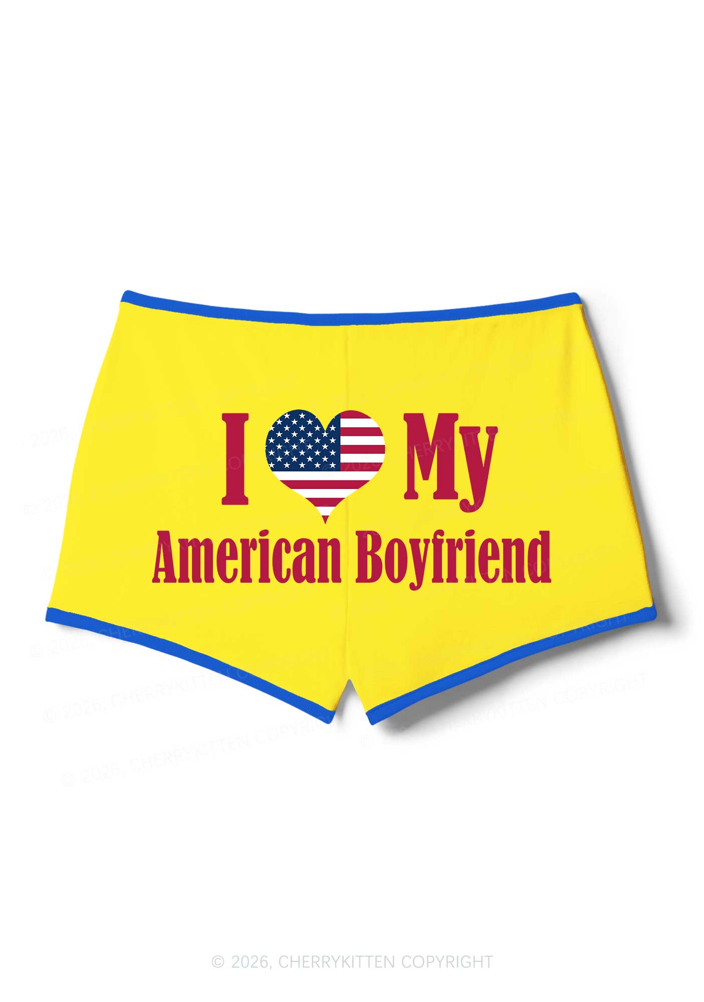 Custom Country Valentine's Day Y2K Booty Shorts Cherrykitten