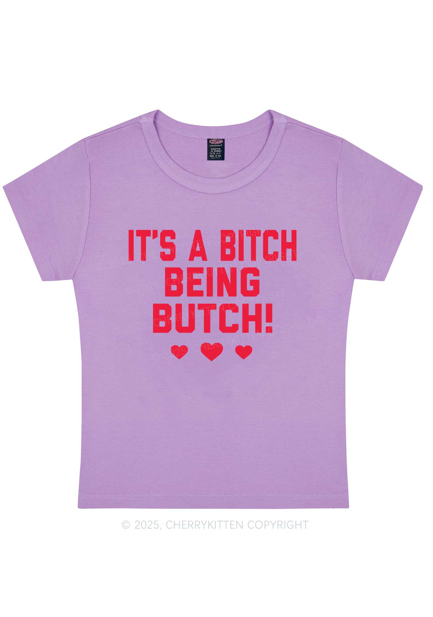 Bxxch Being Butch Y2K Baby Tee Cherrykitten