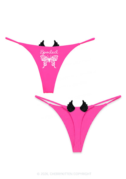 Spoiled Butterfly Y2K Goth Angel Wings Bikini String Thong Cherrykitten