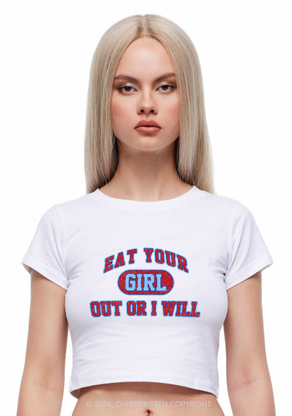 Eat Your Girl Y2K Baby Tee Cherrykitten