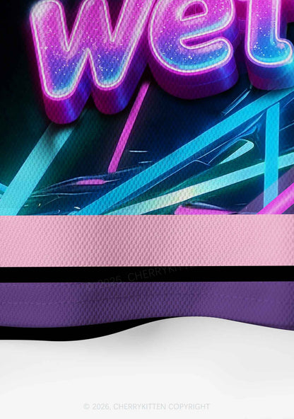 Dubstep Makes My Puxxy Wet Y2K Crop Sport Jersey Shirts Cherrykitten