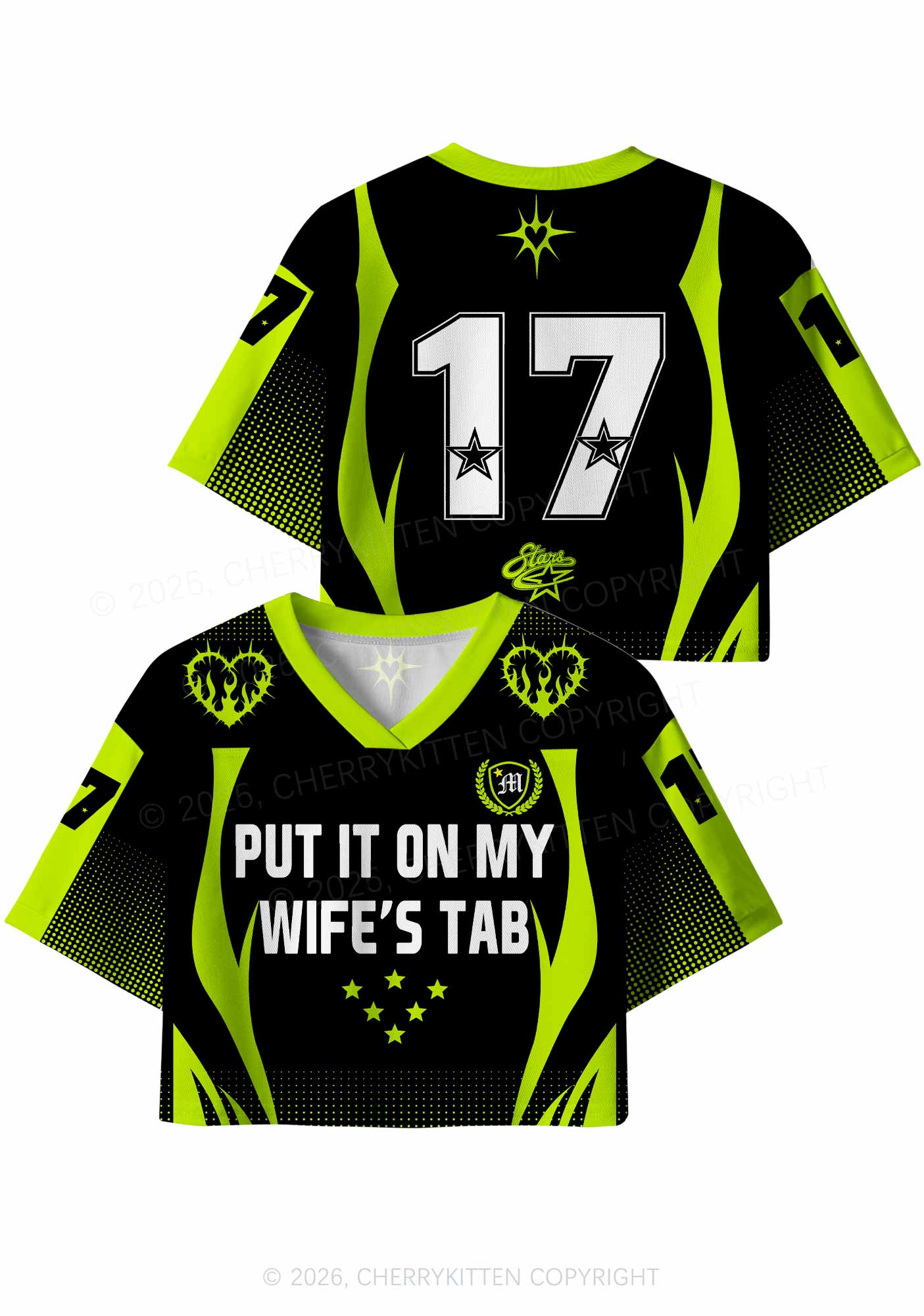 Put It On My Wifes Tab Pride Y2K Crop Sport Jersey Shirts Cherrykitten