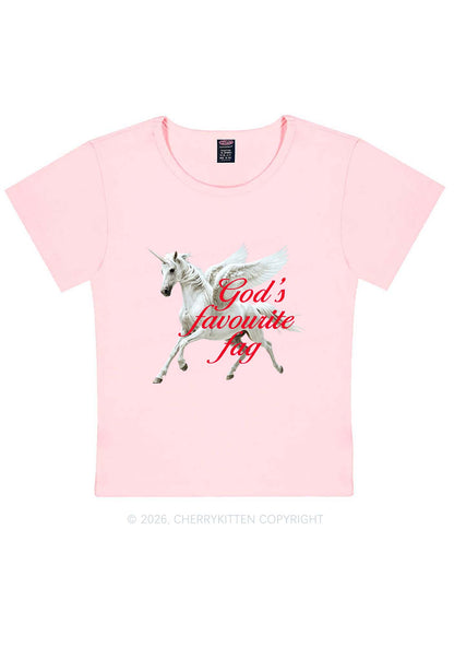 Gods Favourite Fag Pride Y2K Baby Tee Cherrykitten