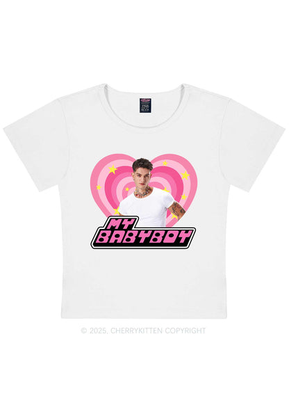 Custom Love My Babyboy Y2K Baby Tee Cherrykitten
