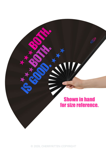 Both Is Good Pride Y2K Rave Hand Fan Cherrykitten